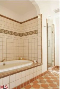 tiled tub