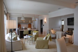 Coastal Living Ultimate Beach House-sitting area and kitchen
