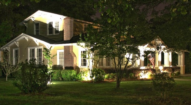 Erin's Craftsman Cottage in Laurel Mississippi night shot