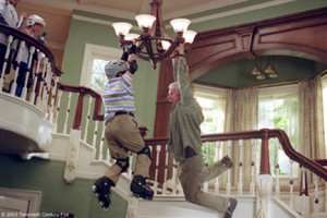 Steve Martin swinging from chandelier Cheaper