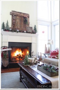 Finding Home-Laura's family room at Christmas