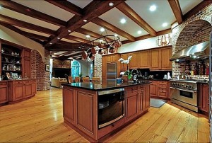 Rayna James kitchen brick wall Nashville