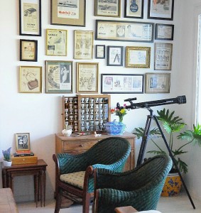 Silvina's kitchen gallery wall