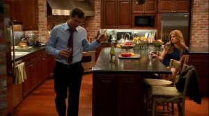 Teddy and Rayna in the kitchen on Nashville