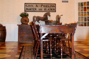 antique sign in Renita's kitchen new