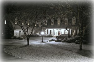Lisa's Atlanta house in black and white