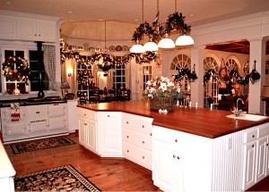 Lisa's kitchen at Christmas