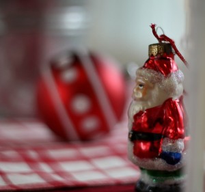 Santa in the sunroom