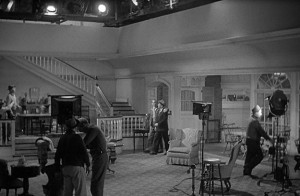 filming on set-Holiday Inn movie
