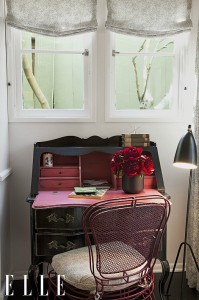 Ginnifer Goodwin's writing desk ELLE
