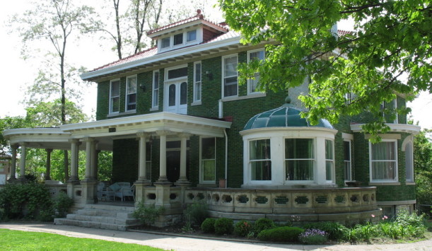 green tiled house in North Avondale