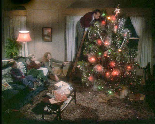 A Christmas Story movie house Christmas tree