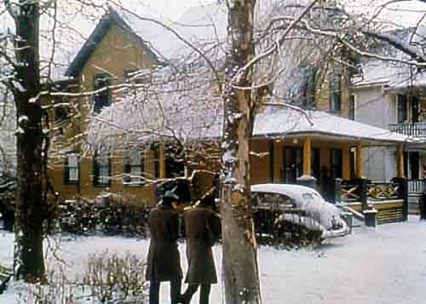 Christmas Story movie house in snow