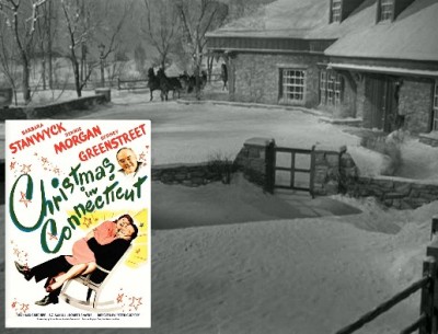 The Stone Farmhouse in “Christmas in Connecticut”