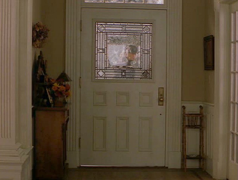 inside the front door and entry hall