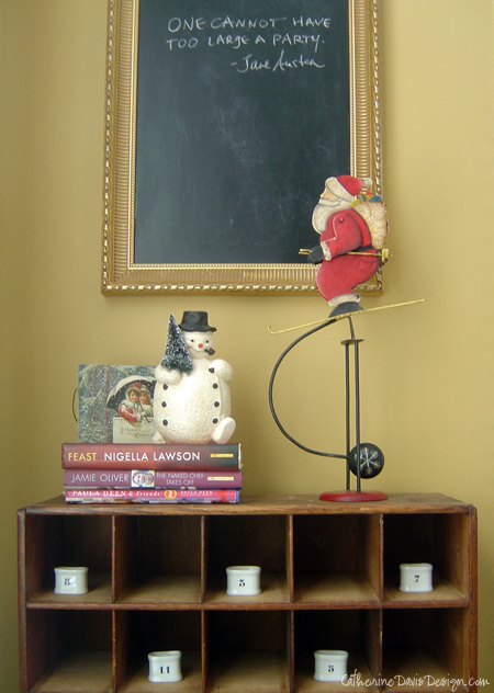 A desk with a book shelf