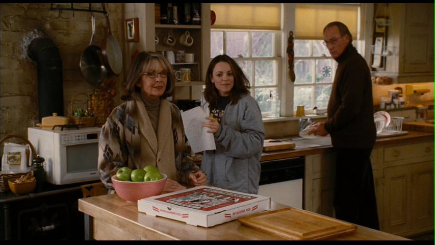 Rachel McAdams and Diane Keaton standing in the kitchen