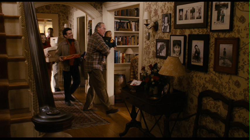 I like this shot of the hallway because you can see all the family photos.