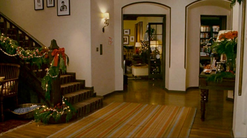 The Holiday Mill House entry hall