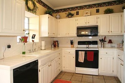 A kitchen before remodel