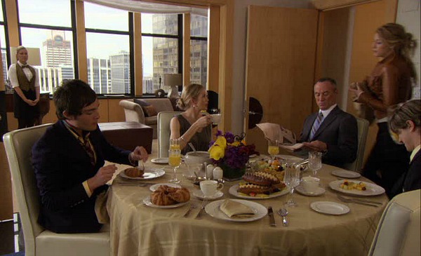 Gossip Girl TV show sets dining room