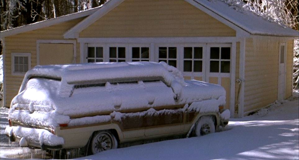 Baby Boom movie garage in snow