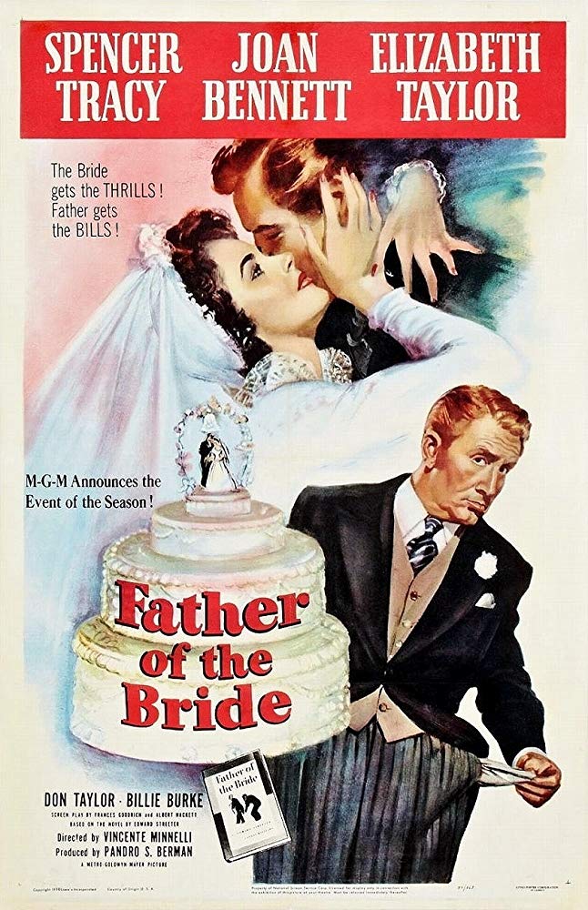 Spencer Tracy Father of the Bride Movie Poster 1950