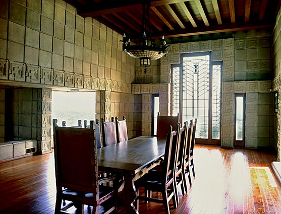 ennis house dining room