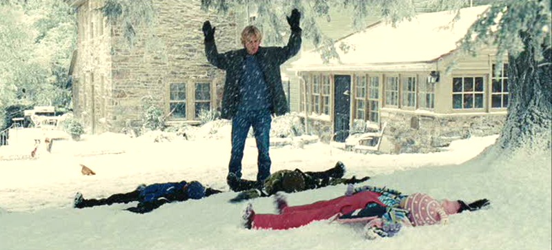 Owen Wilson Marley & Me screenshot stone farmhouse snow