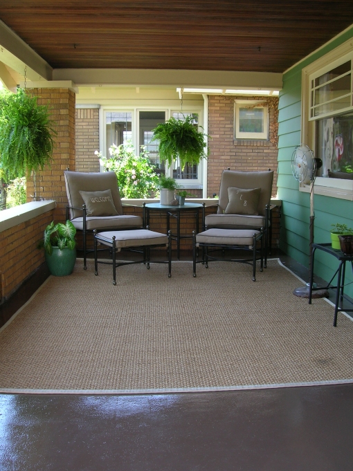 front porch with outdoor seating