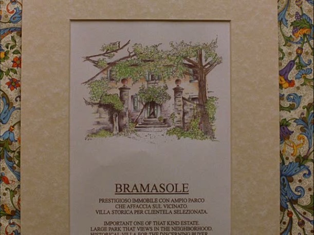 sign advertising Villa Bramasole in Under the Tuscan Sun