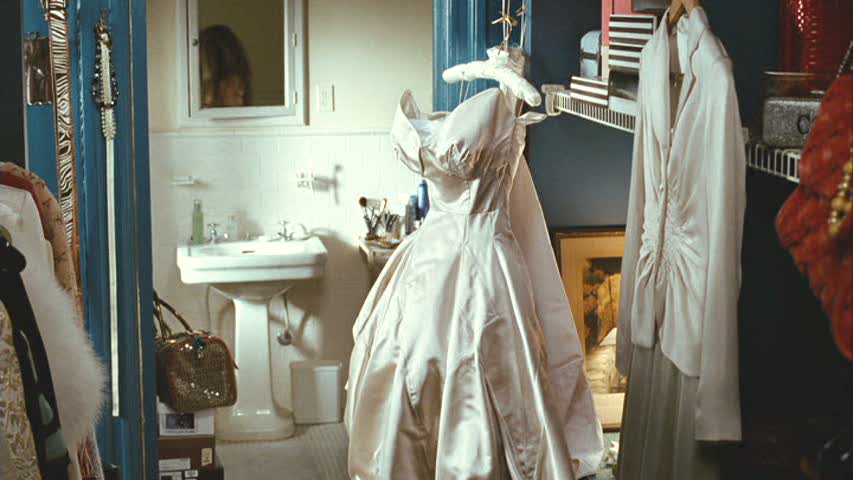 Carrie Bradshaw's Closet with Wedding Gown