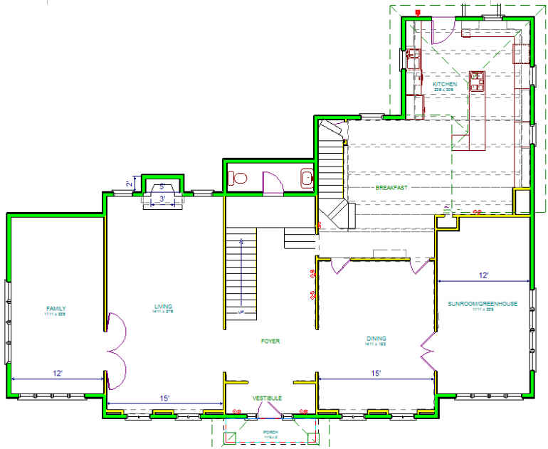 Home Alone house floor plan-first floor 2