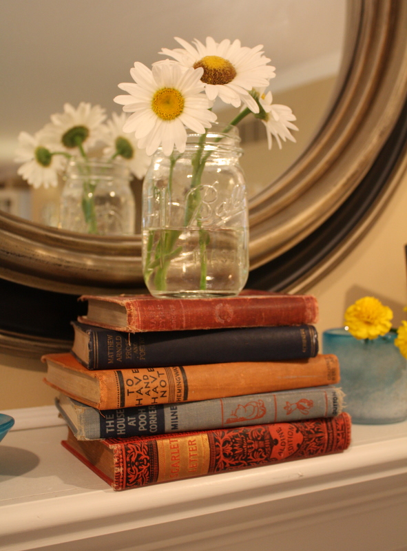 books on my mantel