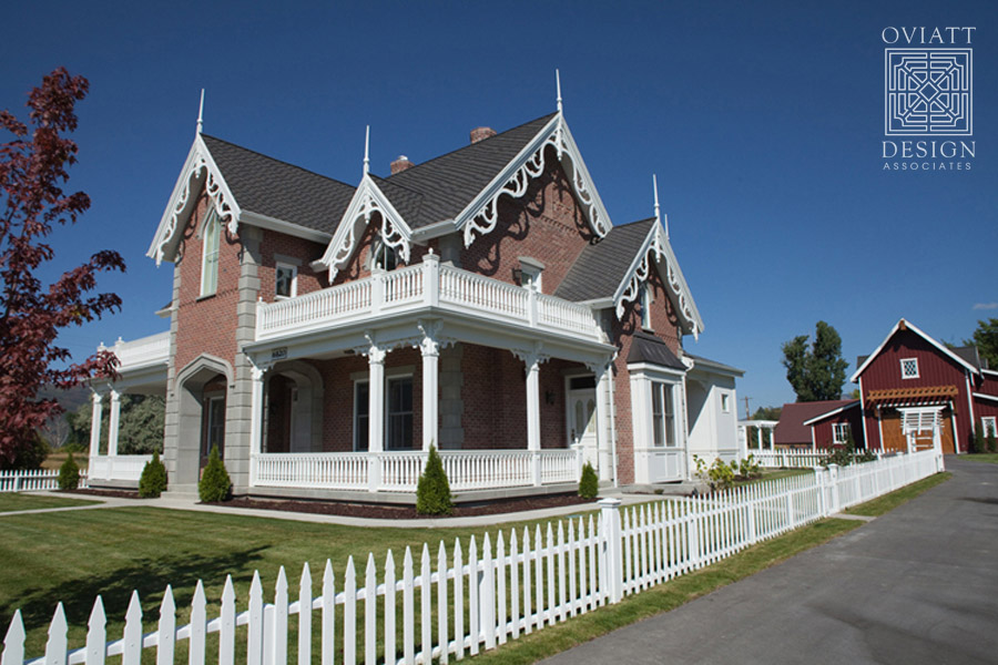 corner exterior of house with white picket fence