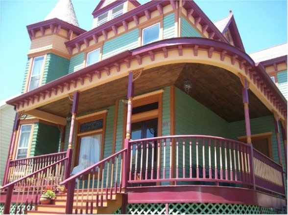 Victorian house after-porch