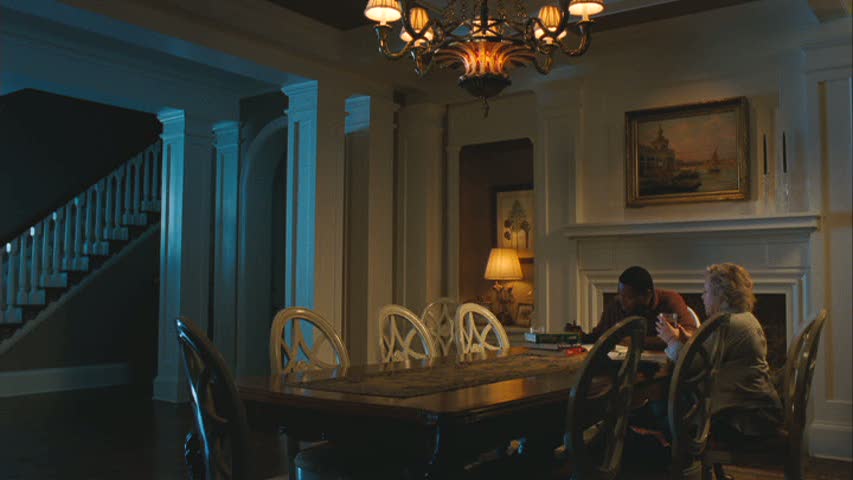 dining room at night