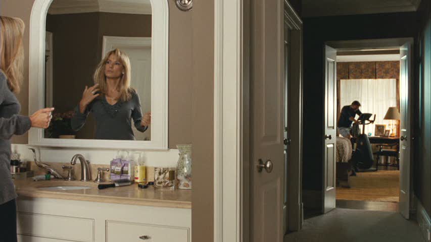 Sandra Bullock in the bathroom