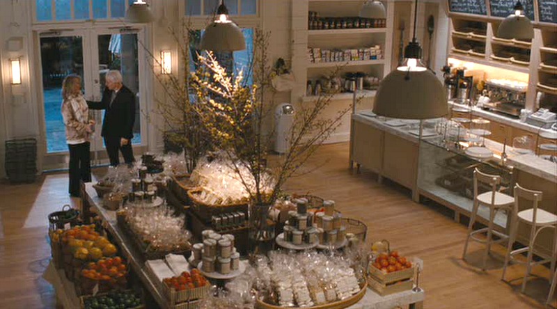 Jane Adler's Bakery in It's Complicated Movie overhead