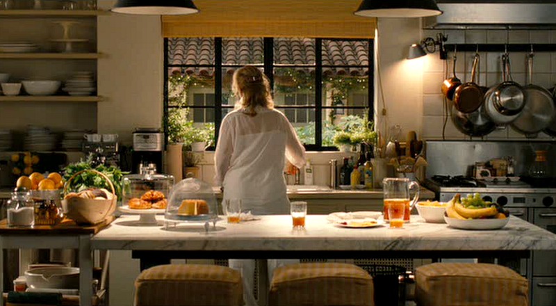 Meryl Streep cooking in the It's Complicated house kitchen