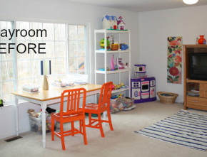 playroom before makeover