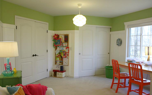 Playroom 12-11 double doors orange chairs