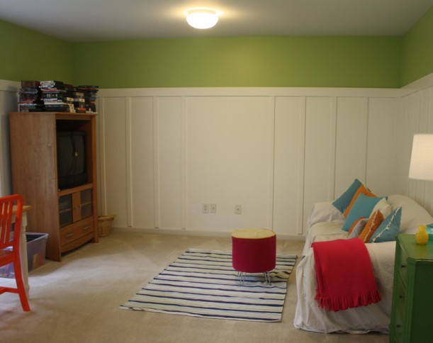 playroom during makeover