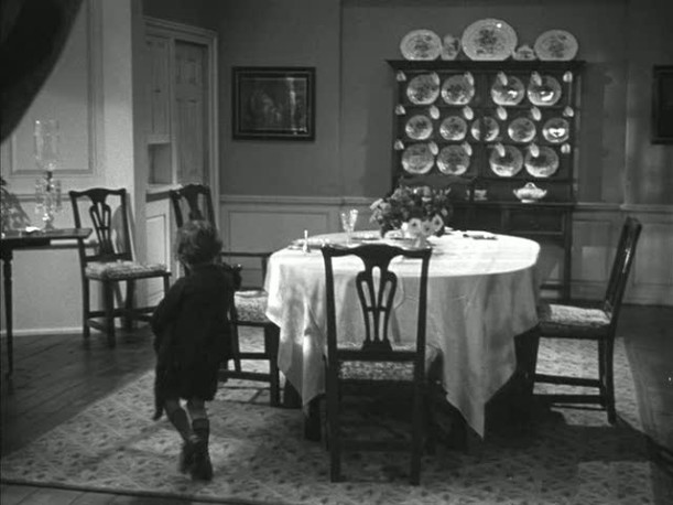 dining room in Mrs. Miniver\'s house