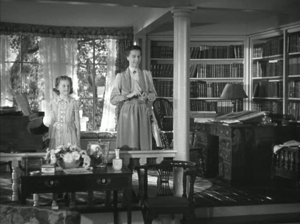 piano room in Mrs. Miniver\'s house