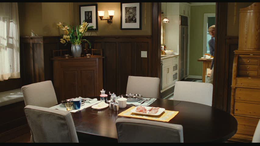 A dining room table