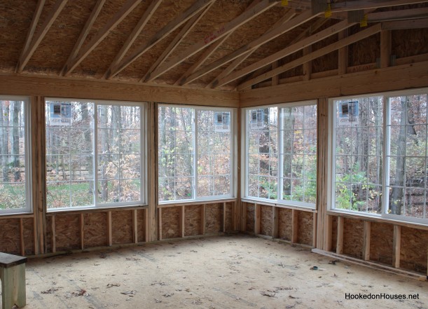 sunroom windows corner roof update screened patio porch got hookedonhouses addition lots roll ve screen decorating porches enclosed space garden