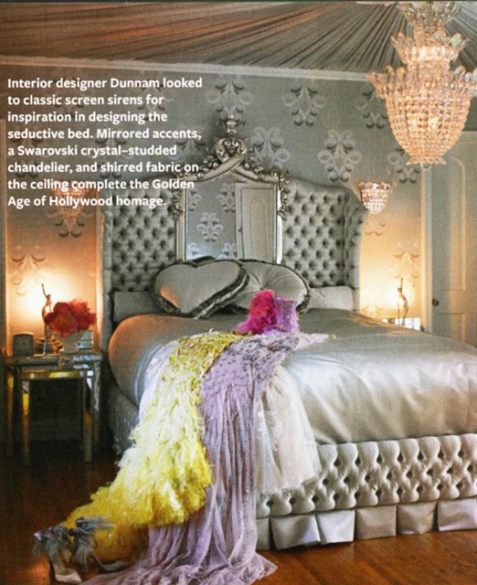 Dita Von Teese-glam bedroom-Instyle