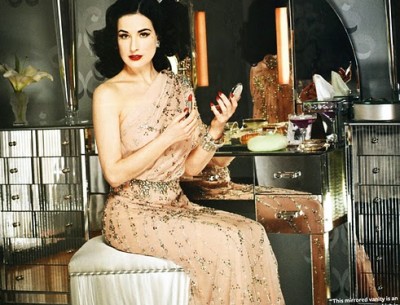 Dita Von Teese’s Glam Retro Style at Home