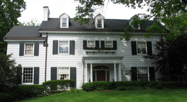 North Avondale house-white with shutters